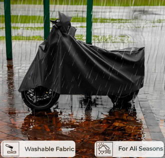 Waterproof Motorcycle Cover Black
